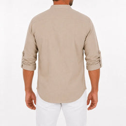 Caspian Men’s Relaxed-Fit Lace-Up Shirt