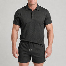 Capri Set – Men’s Ultra Comfortable Shorts and Polo Shirt