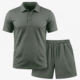 Capri Set – Men’s Ultra Comfortable Shorts and Polo Shirt